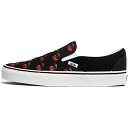 VANS バンズ CLASSIC SLIP-ON 'CHERRIES BLACK' 