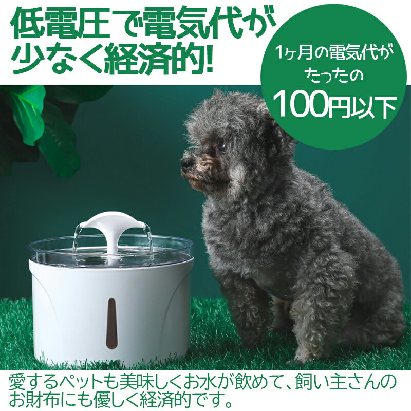 ペット給水器 2 5l 多頭飼い お留守番対応 大容量自動給水器 ペットボトル 大 小型猫犬用 中