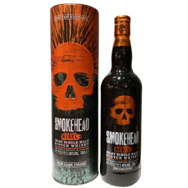 スモークヘッド ラムカスクレベルアイラ シングルモルト スコッチウイスキーSMOKEHEAD　RUM CASK REBELISLAY SINGLE MALT　SCOTCH WHISKY