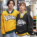 オーバーサイズ プルオーバー メンズ トレーナー レディース プルオーバーシャツ Vネック アウター トップス 長袖 ジャケット グラフィティ ロゴ リブライン...