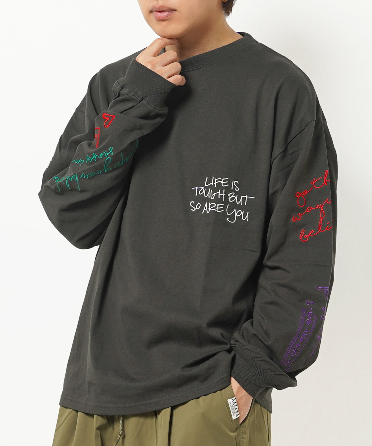 【A/X】袖ロゴ 長袖 Tシャツ ブラック / 送料無料 楽天市場】袖ロゴ ロンt(メンズファッション)の通販