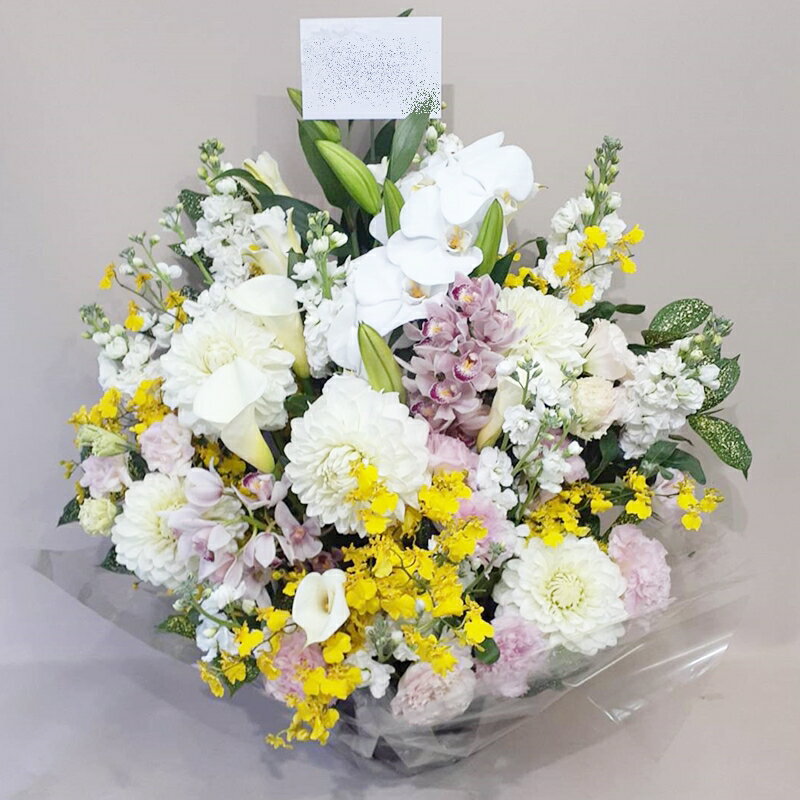 全国配送可能 枕花 御供アレンジメント 花 観葉植物 Mh 069 飯島生花店