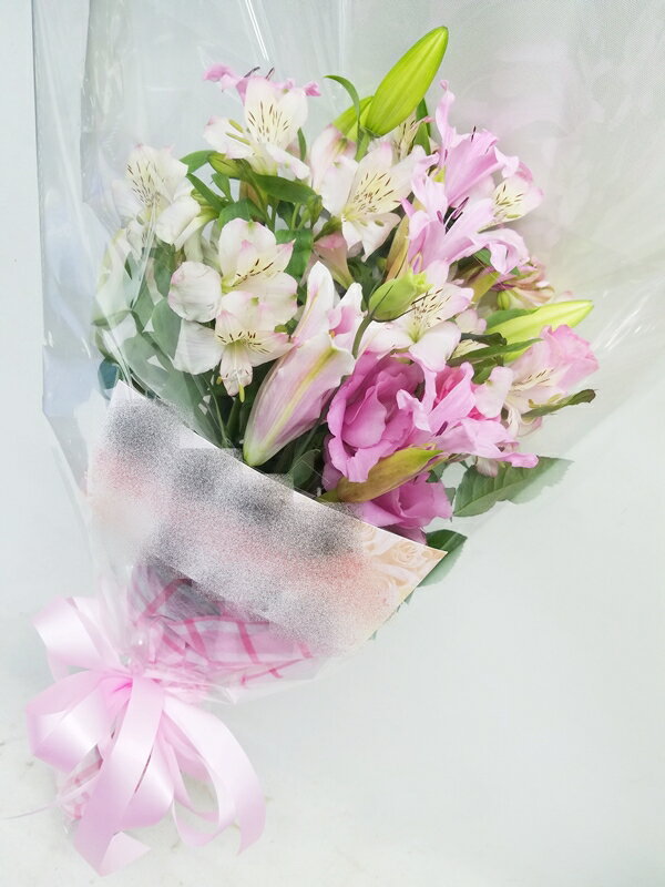 全国配送可能！　花束　ピンク＆ホワイト系　rht-0018