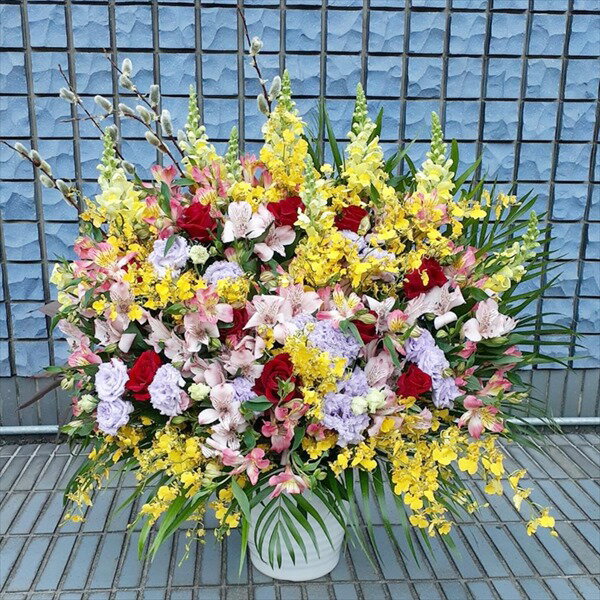 全国配送可能！　明るくお任せ　アレンジメント　rtare-n067　※15時までのご注文で当日配送出来るエリ..