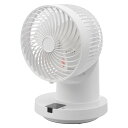オーム電機 サーキュレーター 〜18畳/360度自動首振/リモコン付/USB給電 FF-SQ862TC-FW【新品】