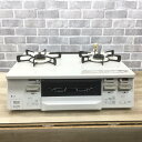 リンナイ ガスコンロ 2口 都市ガス 約60cm幅 右強火力RT66WH7RG-CWR 2022年製 【中古】