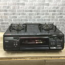リンナイ ガスコンロ 都市ガス 約59cm幅 プッシュ式 左強火力 水無し両面グリル RT63WHT-L 2018年製 【中古】
