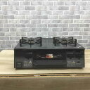 リンナイ ガスコンロ 都市ガス 約60cm幅 右強火力 水無し両面グリル ラクシエファイン KG66VAGR-12A13A 2024年製 【中古】