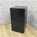 エーステージ 冷蔵庫 2ドア 90L 左開きAS-R90BK-100 2022年製 【中古】