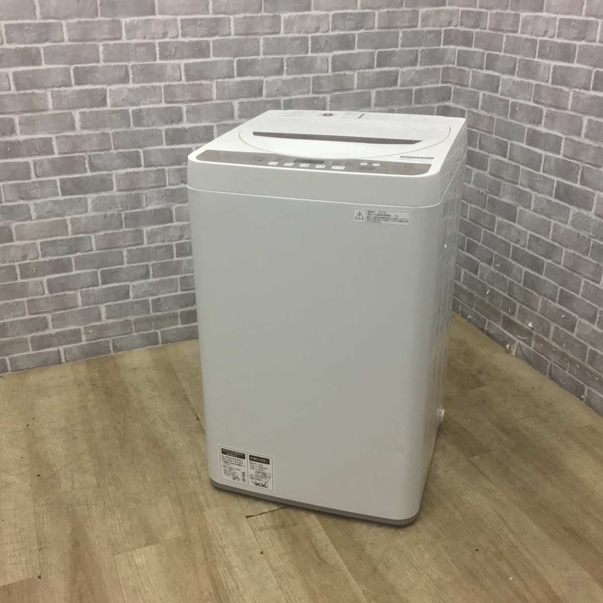 シャープ 洗濯機 4.5kg 縦型 ホワイト ES-GE4B 2018年製 【中古】