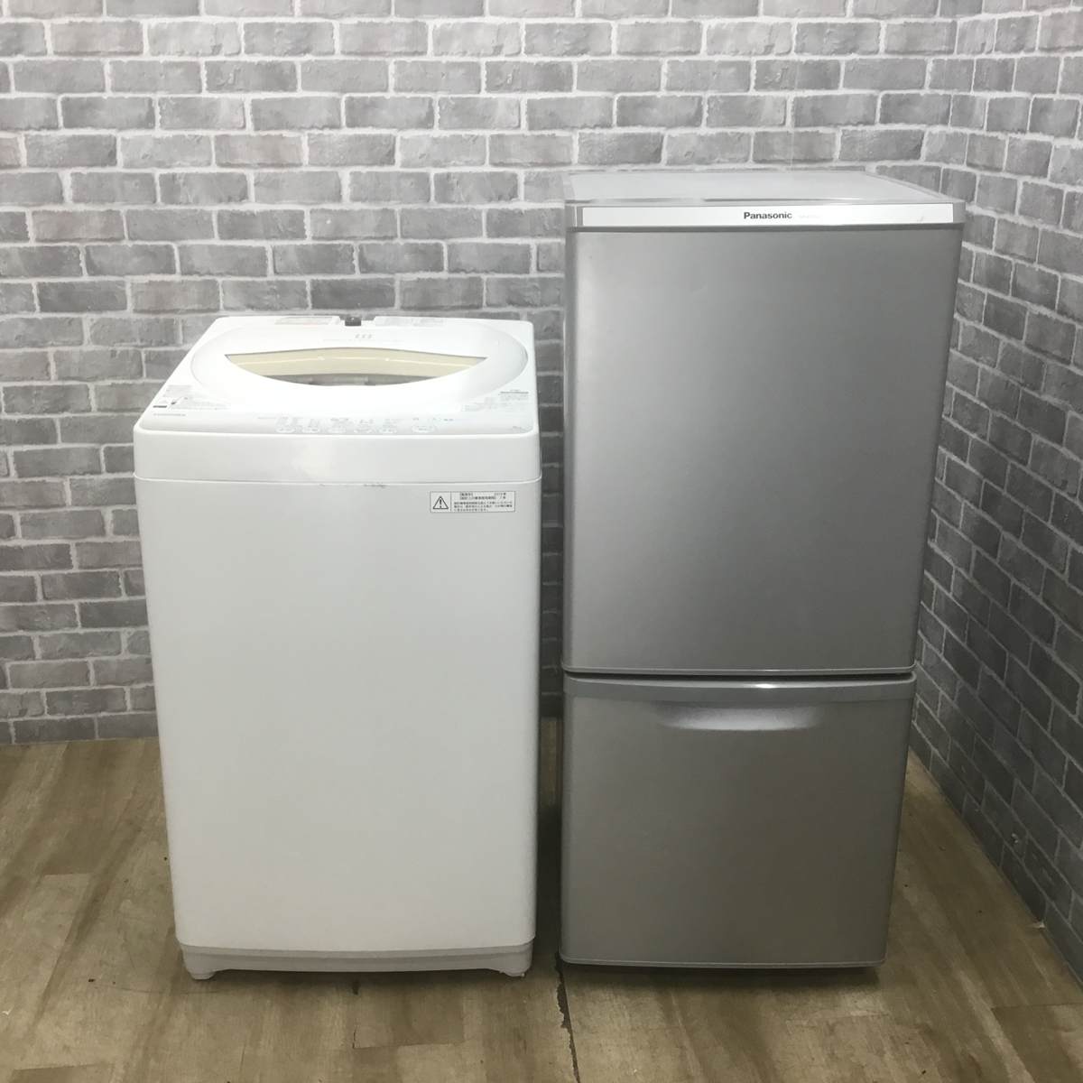 家電セット 2点セット パナソニック 冷蔵庫 138L 東芝 洗濯機 5.0kg 【中古】