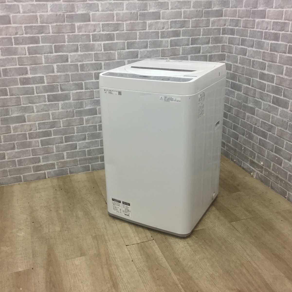 シャープ 洗濯機 4.5kg 縦型 ホワイト ES-GE4C 2019年製 【中古】