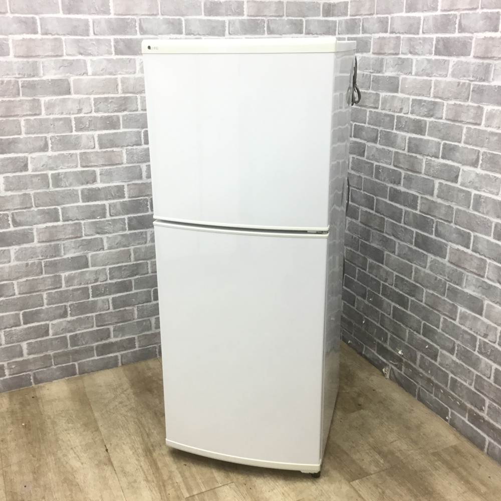ユーイング 冷蔵庫 2ドア 140L 右開き ホワイト UR-F140J-W 2017年製 【中古】