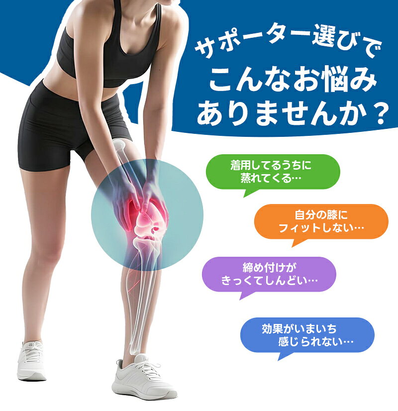 膝サポーター 膝蓋骨サポーター 1個入 膝バンド 膝固定 膝ストラップ 関節サポーター 3Dエアバッグ シリコンバンド 通気性 しっかり固定 シリコン 左右兼用 男女兼用 ウォーキング/ランニング/バドミントン/テニス/縄跳び/有酸素運動/長時間の立ち/日常生活に適用 11shop-10002055 11SHOP サンプル画像2