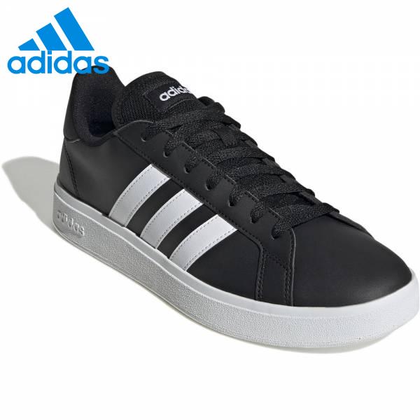 アディダス グランドコート BASE2.0M カジュアルシューズ ブラック/ホワイト GW9251
