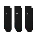STANCE スタンス ICON QUARTER 3パック ソックス A356A21IQP