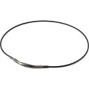 ファイテン RAKUWAネックレス ダイヤモンドカット ブラック 50cm TG899153