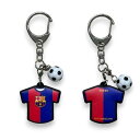 FCバルセロナ ユニ型ラバーキーホルダー BCN87774RK( サッカー フットサル 海外クラブチーム バルセロナグッズ キーホルダー ペドリ ガビ オルモ )