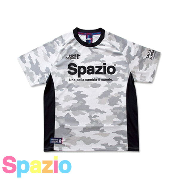 スパッツィオ CAMUFFAMENTOプラクティスシャツ( サッカー フットサル ウェア プラクティスシャツ プラシャツ ゲームシャツ シャツ 半袖 スパッツィ...