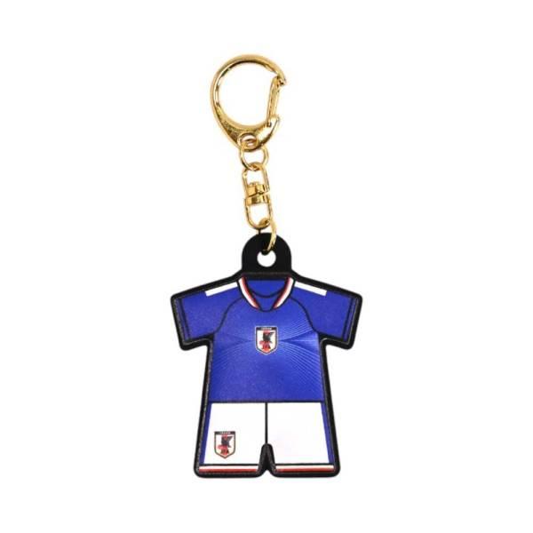 JFA サッカー日本代表 ユニフォーム型ラバーキーホルダー2026(SAMURAI BLUE)STADIUM LINE JO538( サッカー サポーターグッズ オフィシャル )