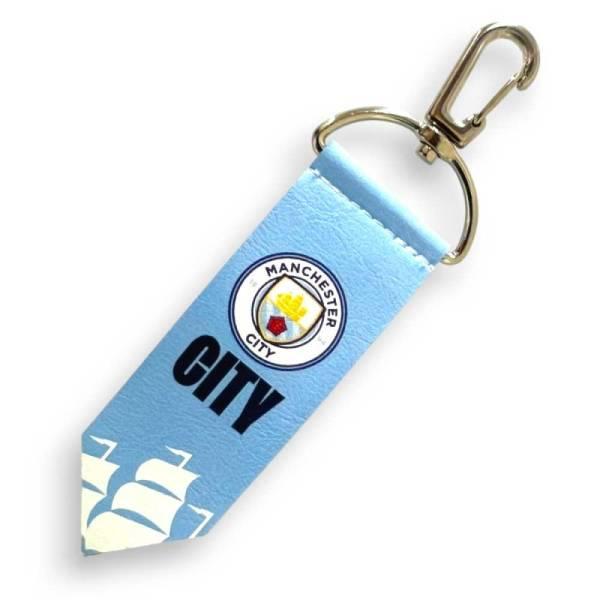 マンチェスター・シティ ペナント風キーホルダー MC54130( サッカー フットサル グッズ アクセサリー スポーツ サッカーチーム マンチェスターシティ グッズ キーホルダー )