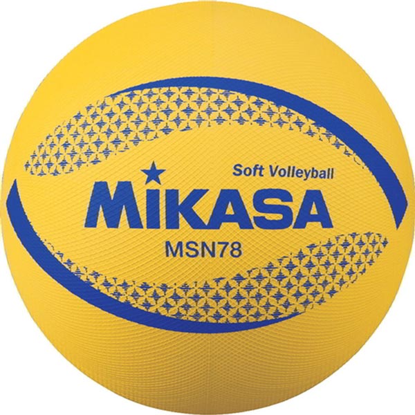 ミカサ ソフトバレー カラーソフトバレーボール(イエロー) MSN78Y( バレーボール ボール ファミリー トリム ソフトバレー )