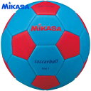 ミカサ スマイルサッカーボール3号 サックスブルー/レッド STPEF3SBLR