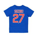 【ジュニア】 シカゴ・カブス #27 鈴木誠也 ネーム&ナンバー Tシャツ 2025SS MLB OT0125SS16( 鈴木 誠也 Tシャツ 大人 カブス シ...