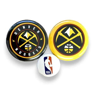 NBA デンバー・ナゲッツ 缶バッジ 3個セット NBA32715( バスケ バスケット NBAグッズ ファングッズ バスケグッズ プレゼント 大人 子供 デンバーナゲッツ )