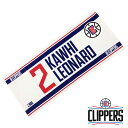 NBA ロサンゼルス クリッパーズ フェイスタオル 2 LEONAED NBA34457( バスケットボール バスケ グッズ カワイレナード タオル )