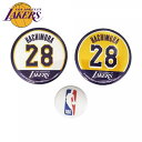 NBA ロサンゼルス・レイカーズ 缶バッジ 3個セット #28 八村塁 NBA53309