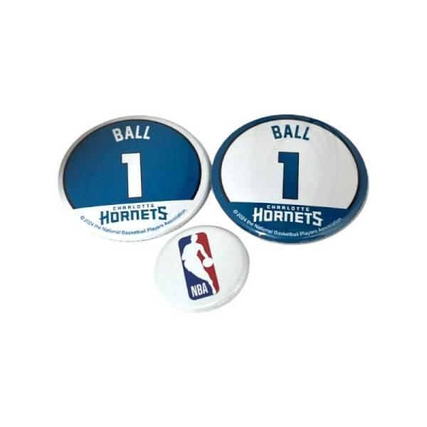 NBA シャーロット・ホーネッツ 缶バッジ(3個セット) #1 ラメロ・ボール NBA54265