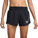 ナイキ レディース Dri-FIT ミッドライズ グラフィック ショートパンツ (インナー付き) FV6365