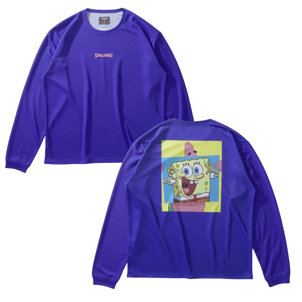 スポルディング スポンジ・ボブ ビッグフェイス 長袖シャツ SMT24144S
