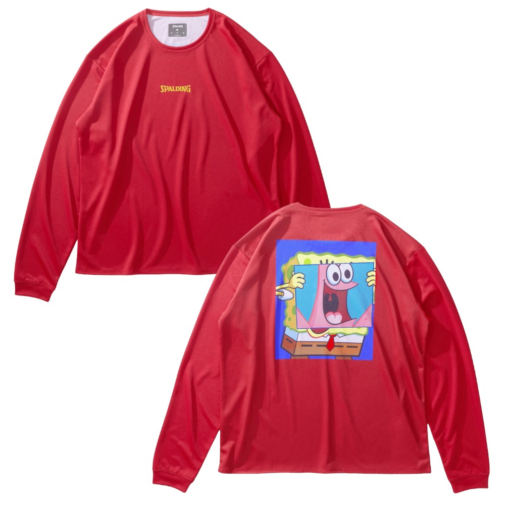 スポルディング パトリック・スター ビッグフェイス 長袖シャツ SMT24145S