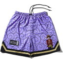 スポルディング ジュニア ジャージーショーツ ONE PIECE ゴムゴムの実 SJP25163P( ワンピース コラボ バスケ ハーフパンツ ゴムゴム ルフィ...