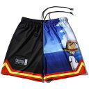 スポルディング ジュニア ジャージーショーツ ONE PIECE ルフィ&シャンクス SJP25166P( ワンピース コラボ バスケ ハーフパンツ キッズ )