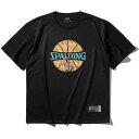 スポルディング Tシャツ ONE PIECE メラメラの実 ボールプリント SMT25102P( ワンピース コラボ バスケ 半袖シャツ メラメラ グッズ エー...