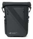 ROG Archer Backpack 17/ブラック/外寸:幅520mmx奥行き300mmx高さ170mm/PC収納ポケット:幅395mmx奥行き264mmx...