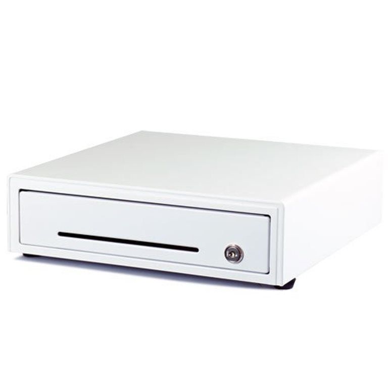 手動式キャッシュドロアmini(3札6コイン/W330xD330xH101mm/ホワイト)