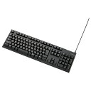 メンブレン式キーボード/108キー/USB/Lサイズ/1000万回高耐久/ブラック