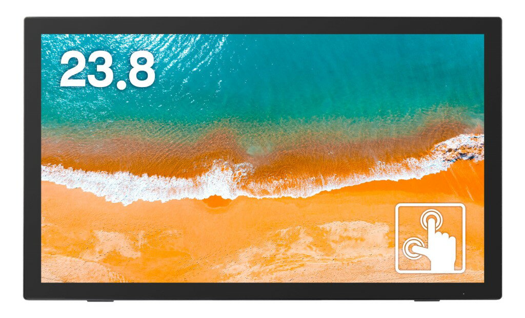 23.8型 静電容量式マルチタッチディスプレイ ブラック