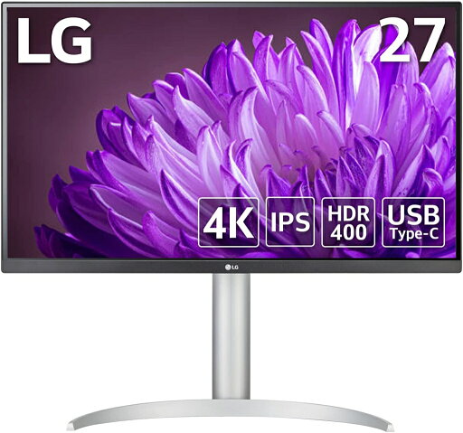 27インチ ワイド液晶ディスプレイ(3840x2160/IPS/アンチグレア/HDMIx2/DP/TypeC(PD90W)/高さ調節/チルト/ピボット) 27インチ ワイド液晶ディスプレイ(3840x2160/IPS/アンチグレア/HDMIx2/DP/TypeC(PD90W)/高さ調節/チルト/ピボット)