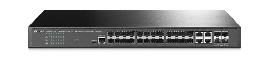 JetStream 24ポート SFP L2+マネージスイッチ(4x 10GE SFP+スロット搭載)