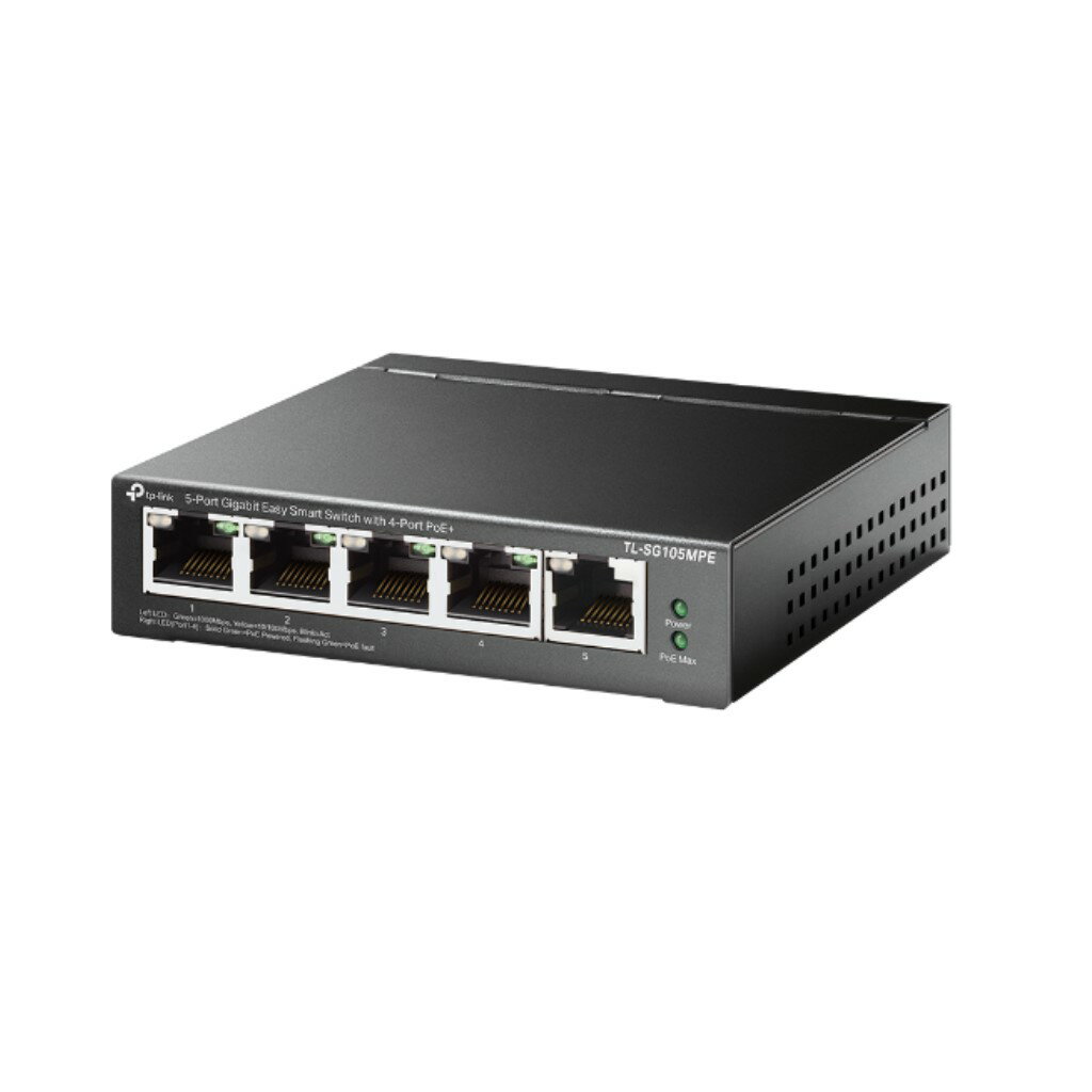 5-Port Gigabit Easy Smart PoE/PoE+ Switch(4PoE+ポート搭載)