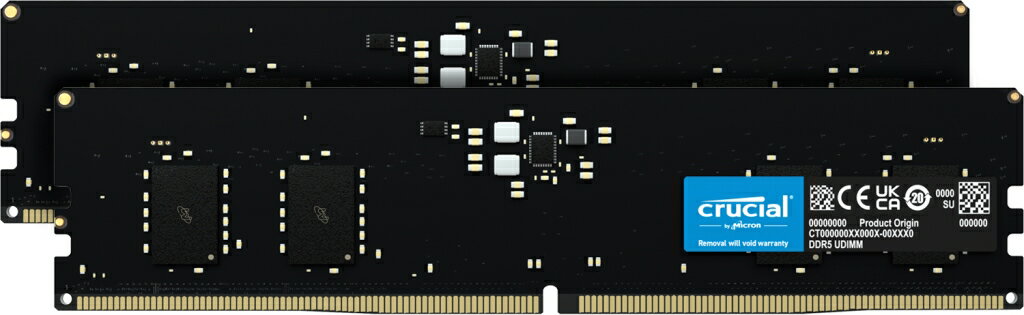 デスクトップ用増設メモリ 16GB(8GBx2枚)DDR5 4800MT/s(PC5-38400)CL40 UDIMM 288pin