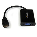 HDMIーVGA変換アダプタ/コンバータ(オーディオ対応)HDMI オスーアナログRGB(D-Sub15ピン)メス 変換コネクタ 1920x1080