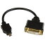 Micro HDMI - DVI-D Ѵ֥ 20cm ޥHDMI() - DVI-D(᥹)