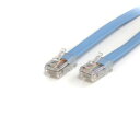 1.8m シスコCisco規格準拠コンソール/ロールオーバー ケーブル RJ45/オス - RJ45/オス(2)