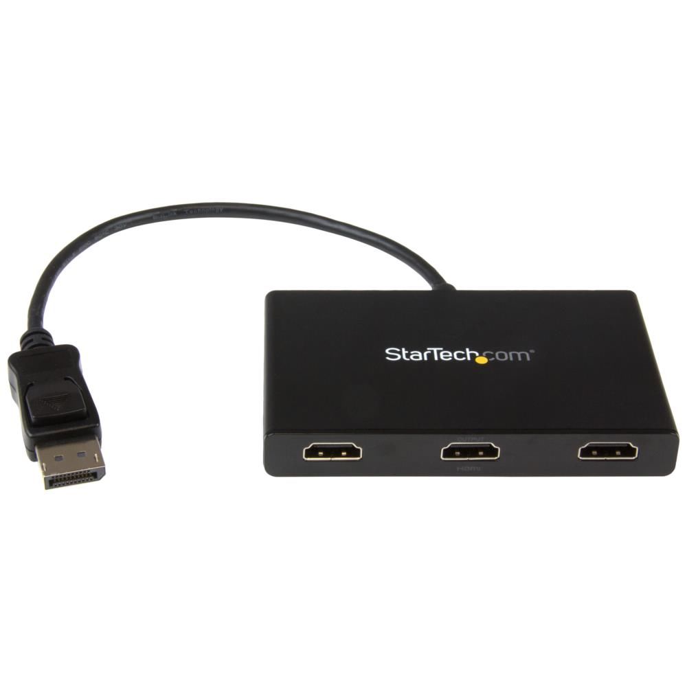マルチディスプレイアダプター/DisplayPort 1.2接続/デュアルHDMI 4K30Hzまたはトリプル1080p 60Hz/Windowsのみ/マルチモニター グラフィックアダプター/3画面 ビデオ 分配器 スプリッター
